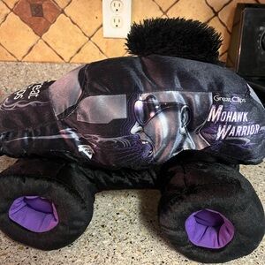 Great Clips Mohawk Warrior Plush Monster Truck - Black and Purple